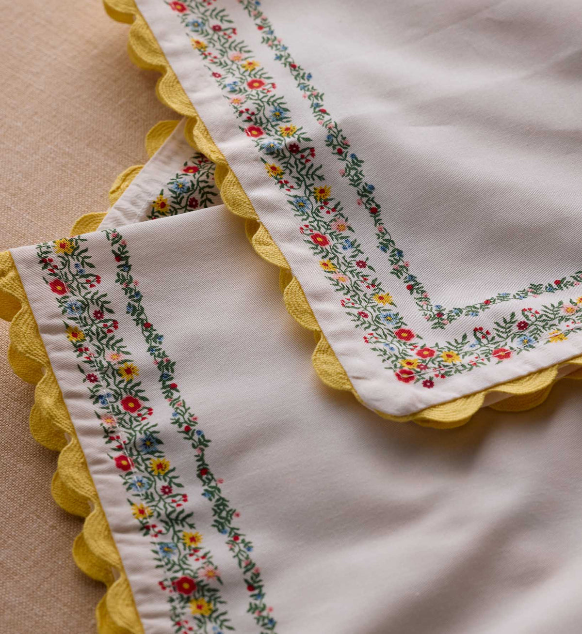 Cloverpaperco™ - Cotton Napkin Set - Rosette