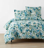 Cloverpaperco™ - Percale Comforter - Garden Party Blue