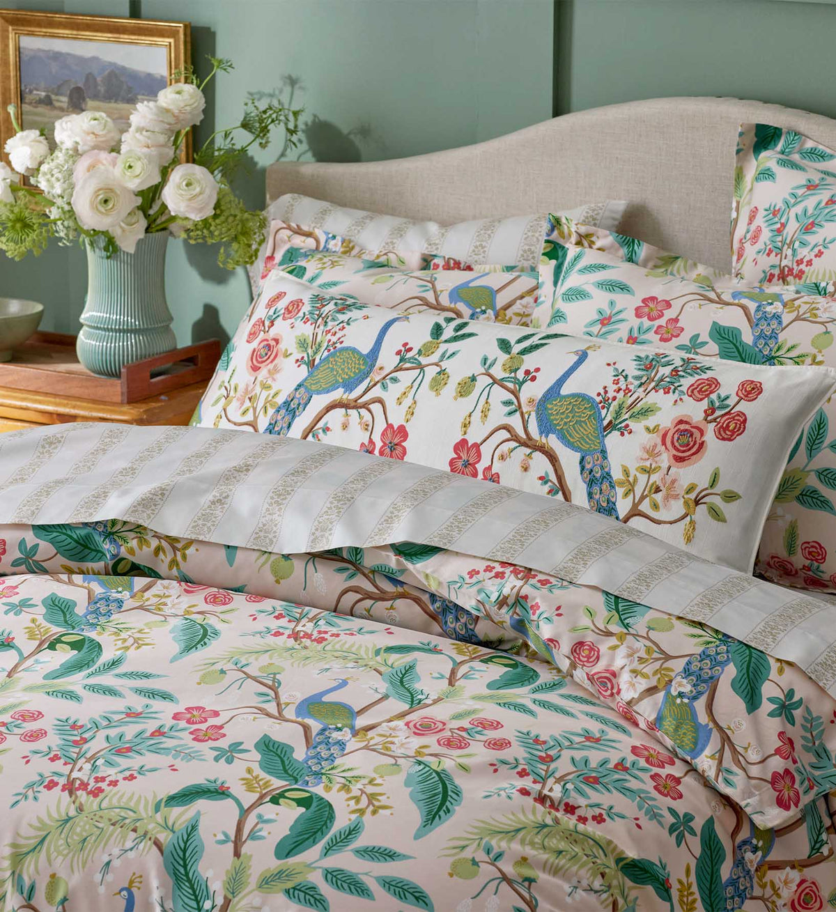 Cloverpaperco™ - Sateen Sheet Set - Estee Stripe