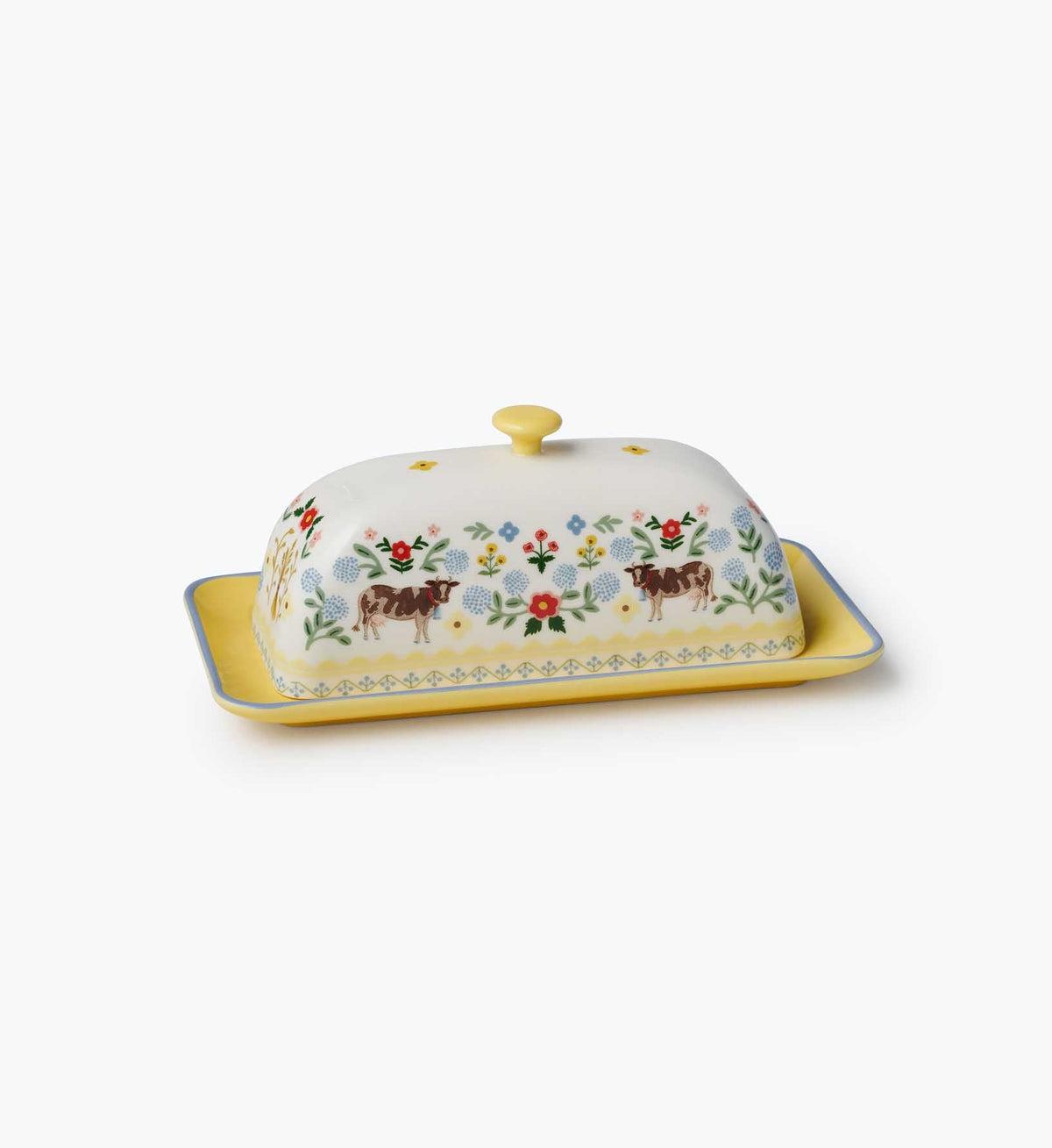 Cloverpaperco™ - Porcelain Butter Dish - Home Sweet Home
