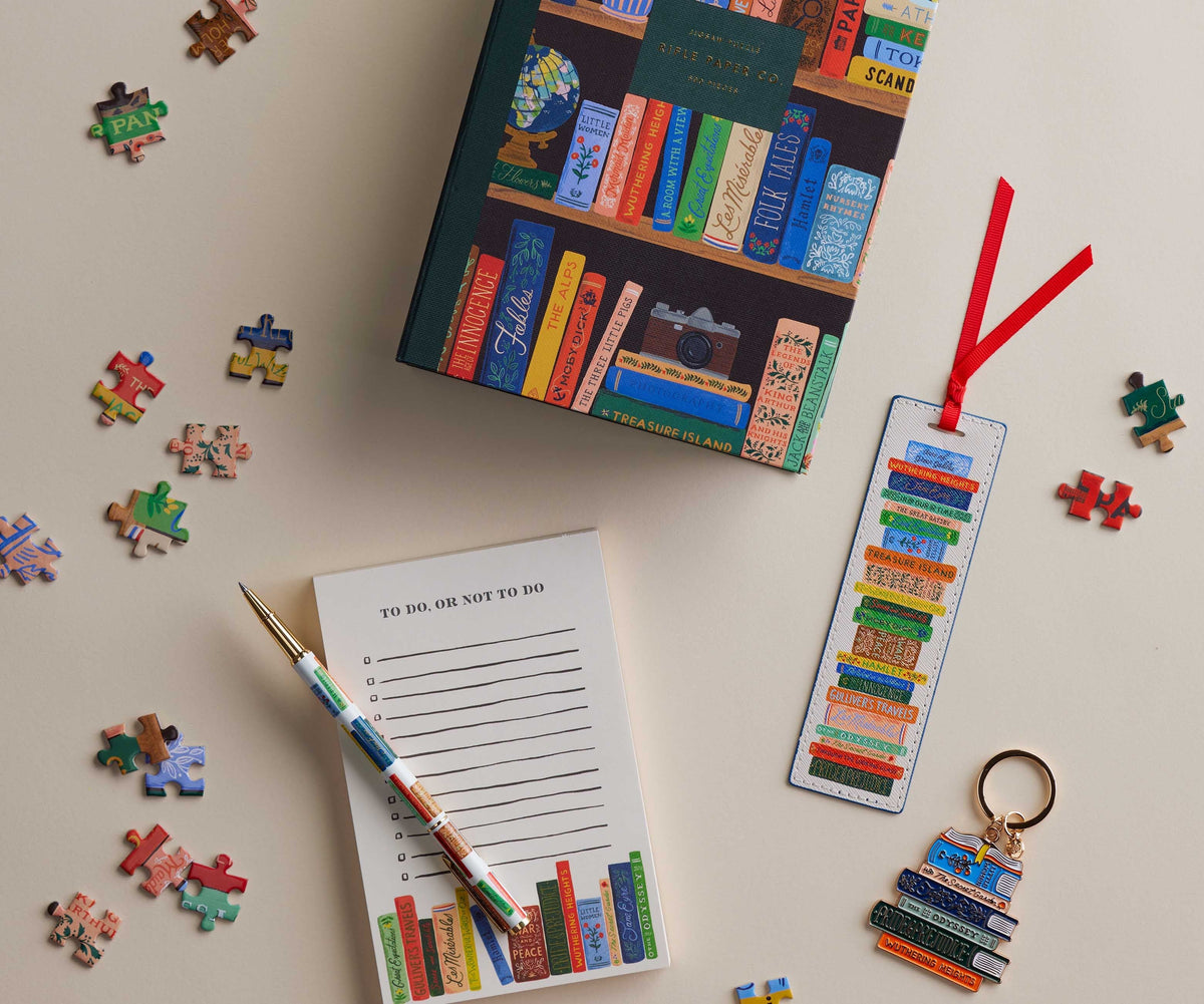 Cloverpaperco™ - Jigsaw Puzzle - Bookshelf