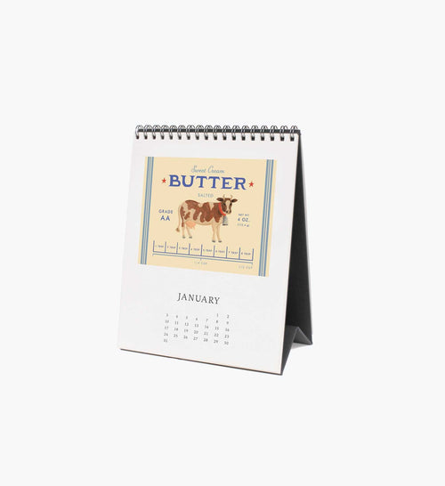 Cloverpaperco™ - 2027 Desk Calendar - Country Farm