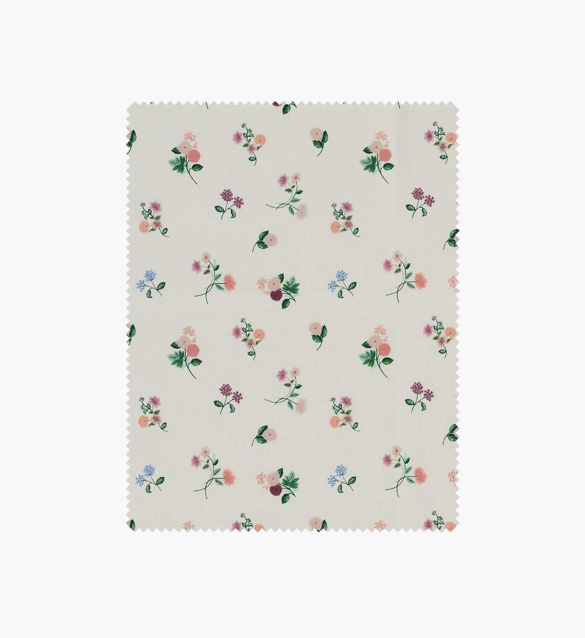 Cloverpaperco™ - Ditsy Dahlia Cotton Fabric - Cream