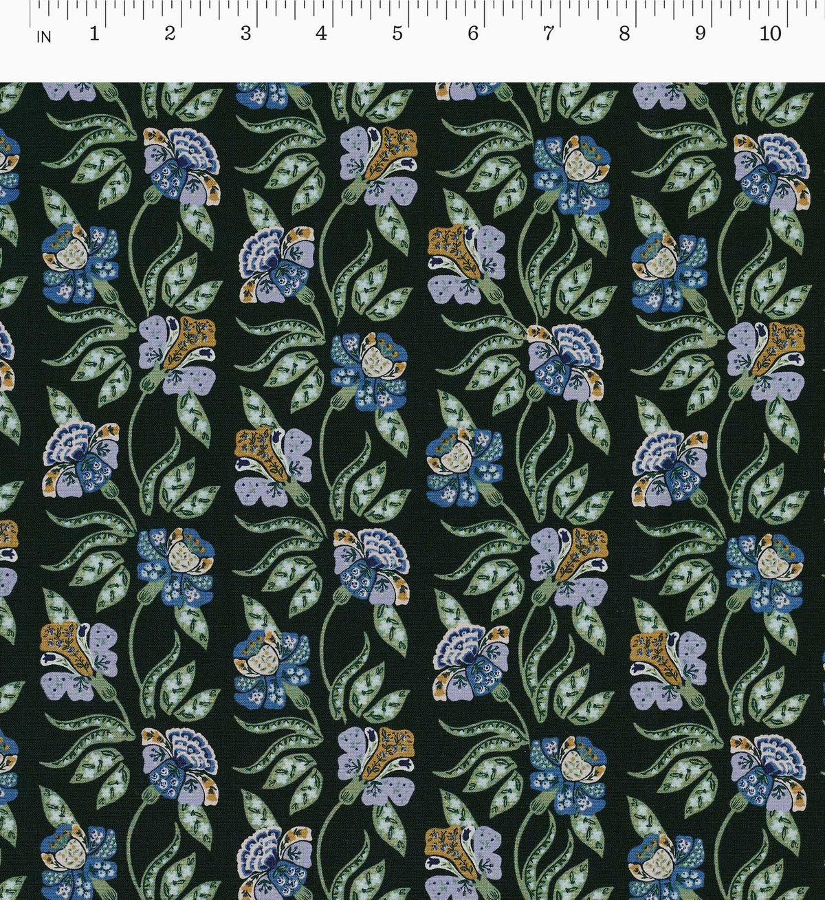 Cloverpaperco™ - Posy Cotton Fabric - Hunter