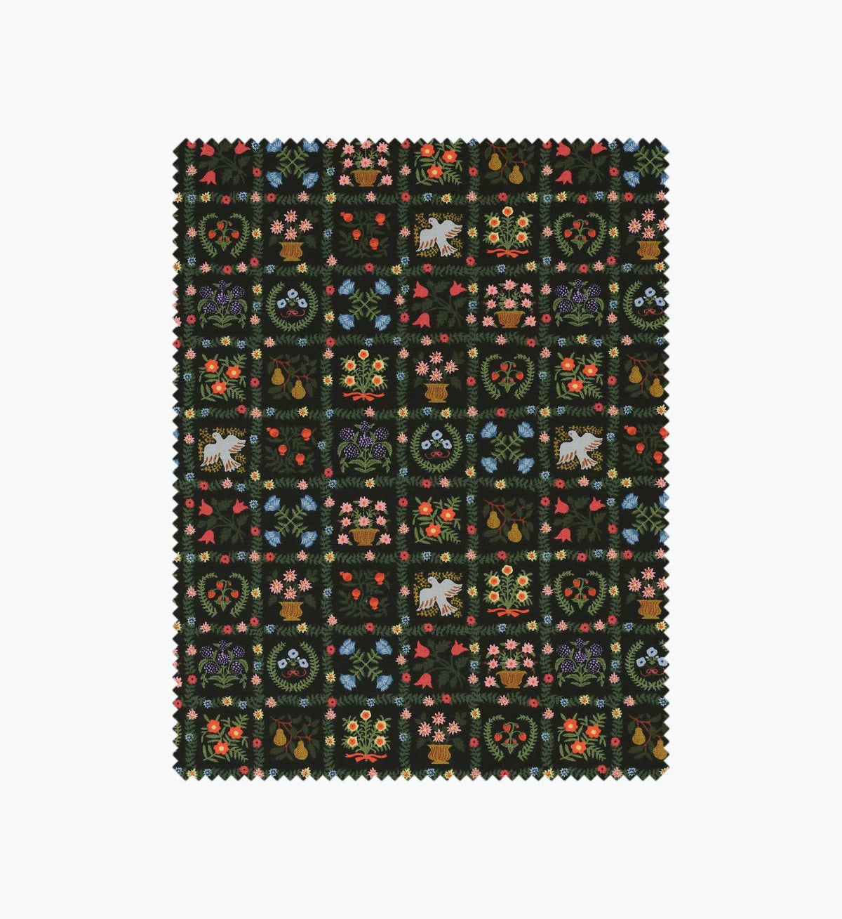 Cloverpaperco™ - Helena Cotton Fabric - Black