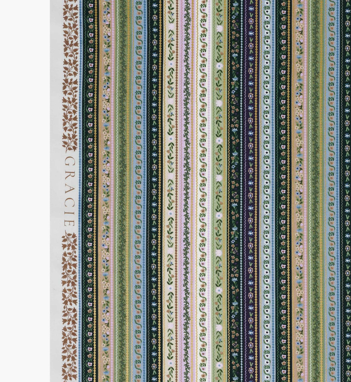 Cloverpaperco™ - Gemma Cotton Metallic Fabric - Cool