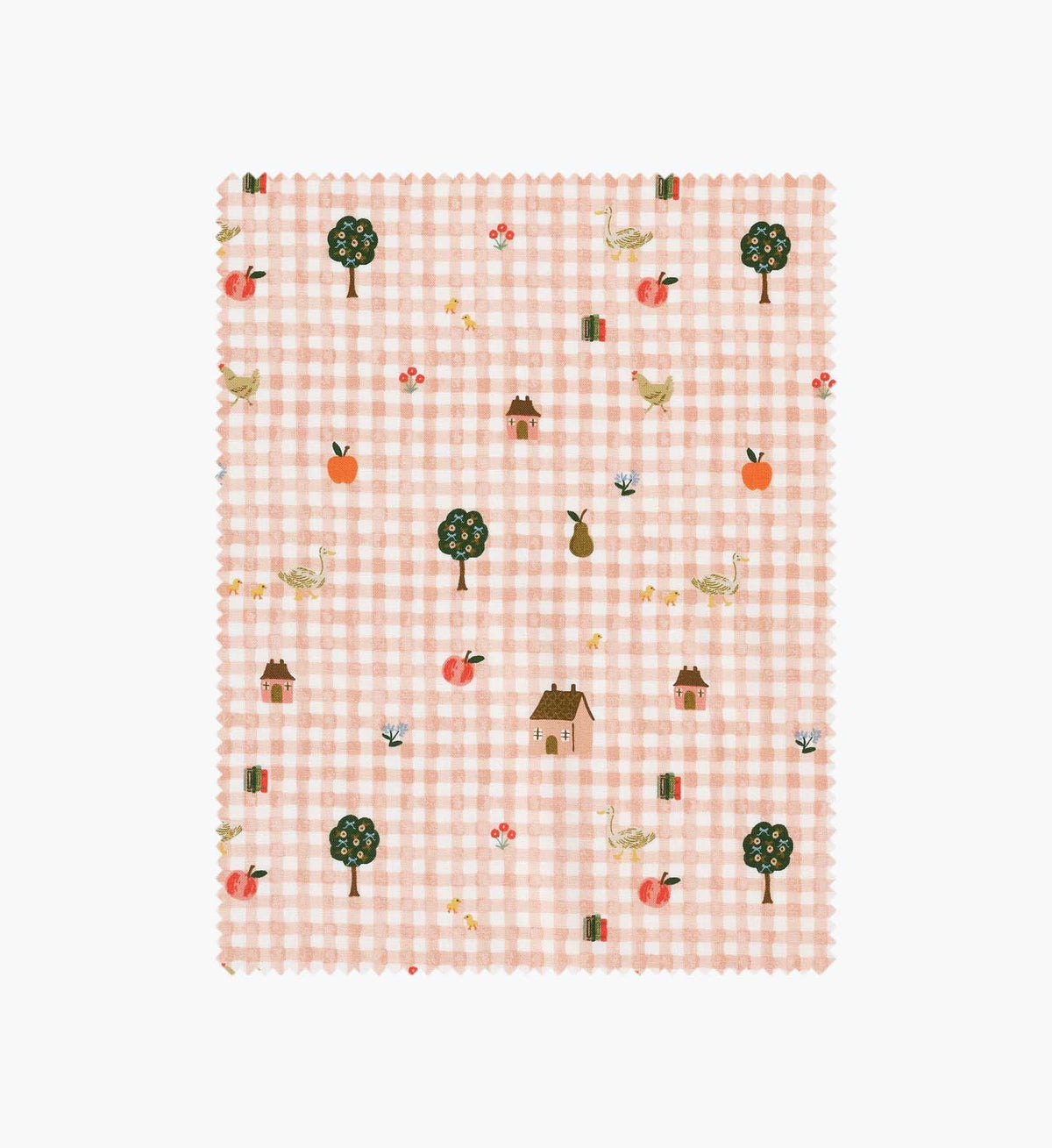 Cloverpaperco™ - Farmhouse Gingham Cotton Fabric - Pink