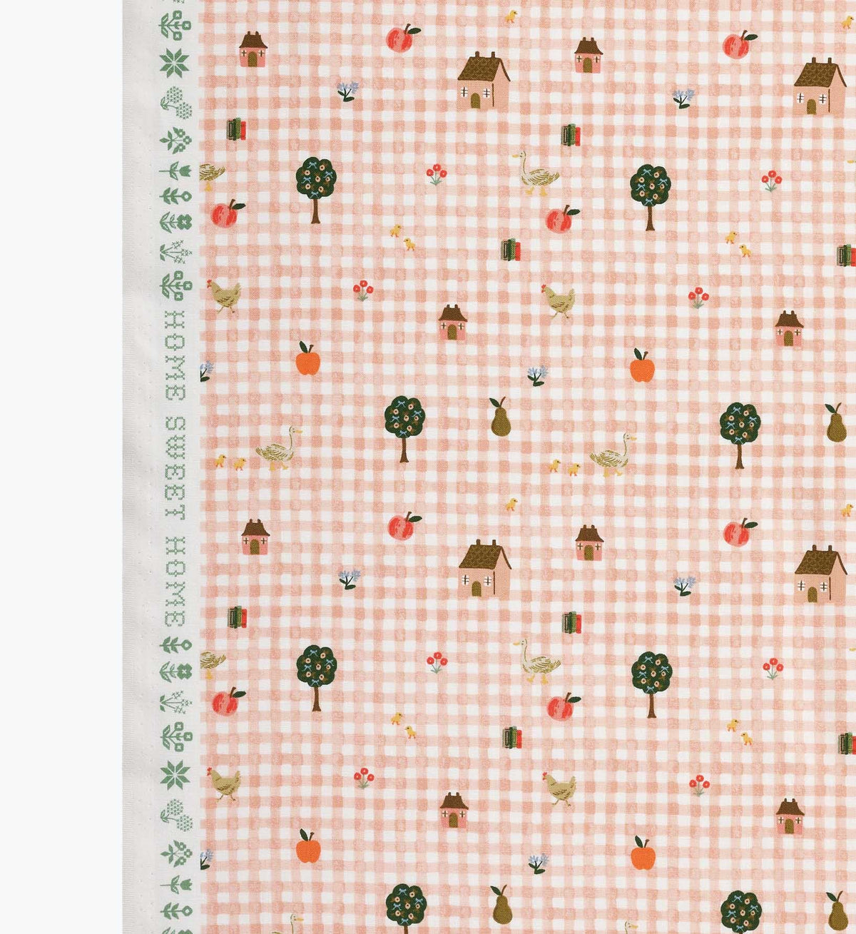 Cloverpaperco™ - Farmhouse Gingham Cotton Fabric - Pink