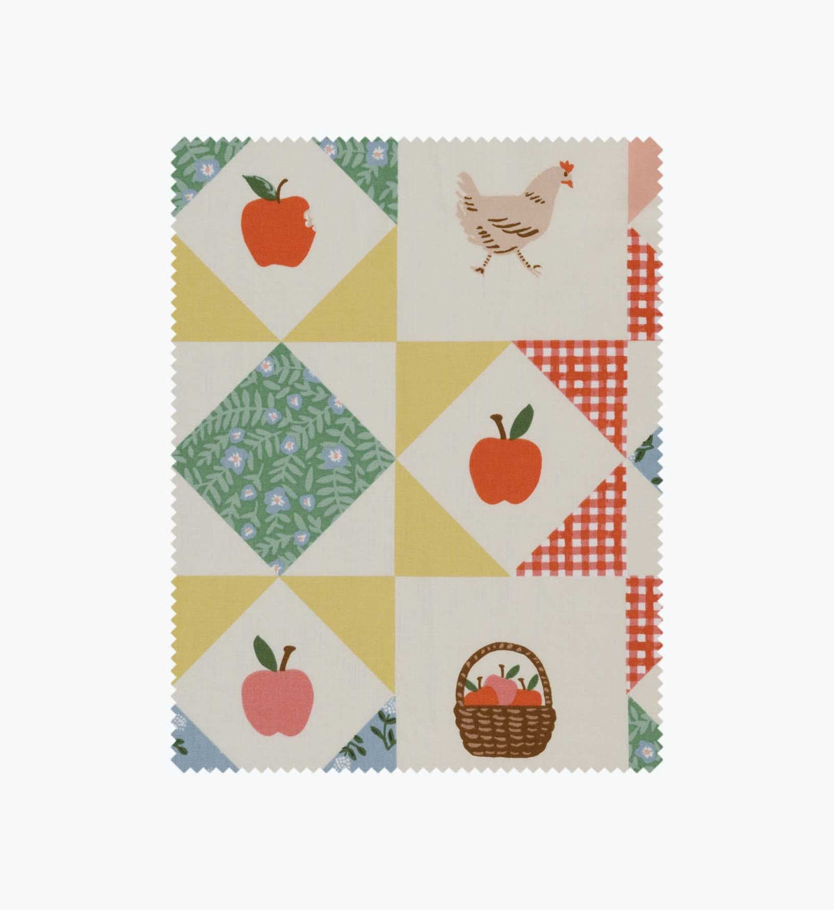 Cloverpaperco™ - Farmhouse Quilt Cotton Fabric - Multi