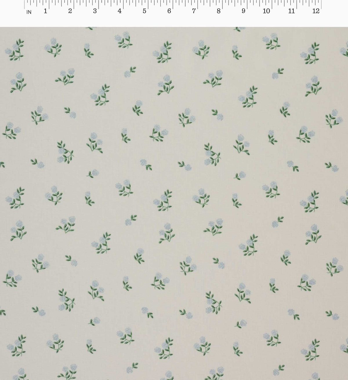 Cloverpaperco™ - Ditsy Hydrangea Cotton Fabric - Cream