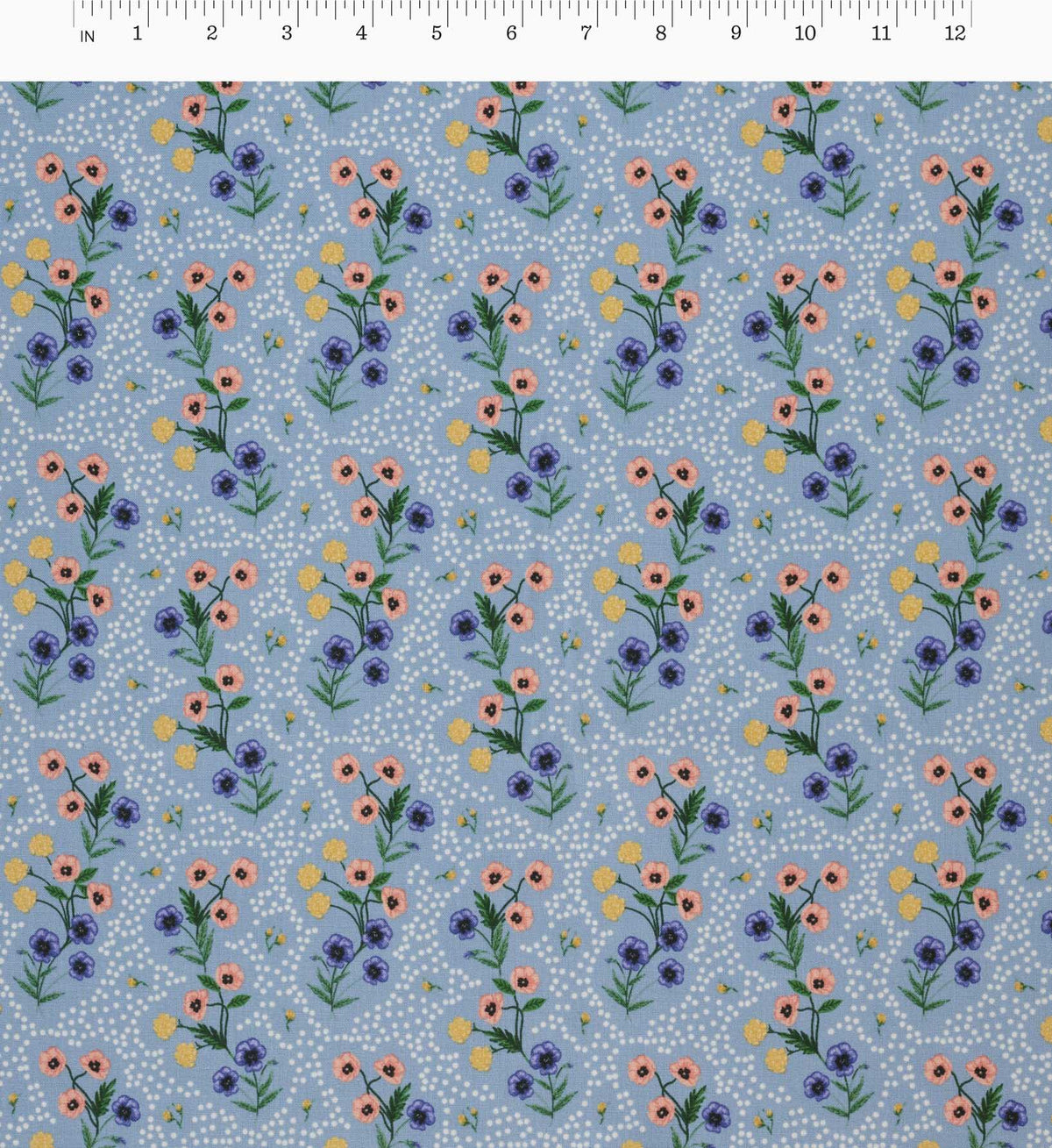 Cloverpaperco™ - Poppy Cotton Fabric - Slate