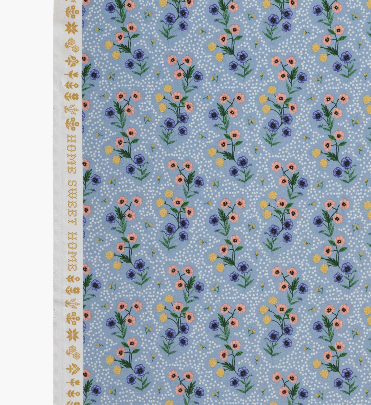 Cloverpaperco™ - Poppy Cotton Fabric - Slate