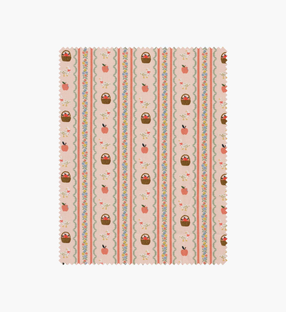 Cloverpaperco™ - Farmhouse Stripe Cotton Fabric - Pink