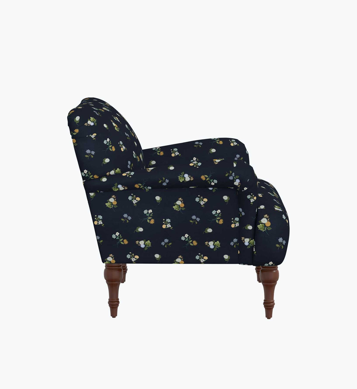 Cloverpaperco™ - Bristol Armchair - Ditsy Dahlia Navy