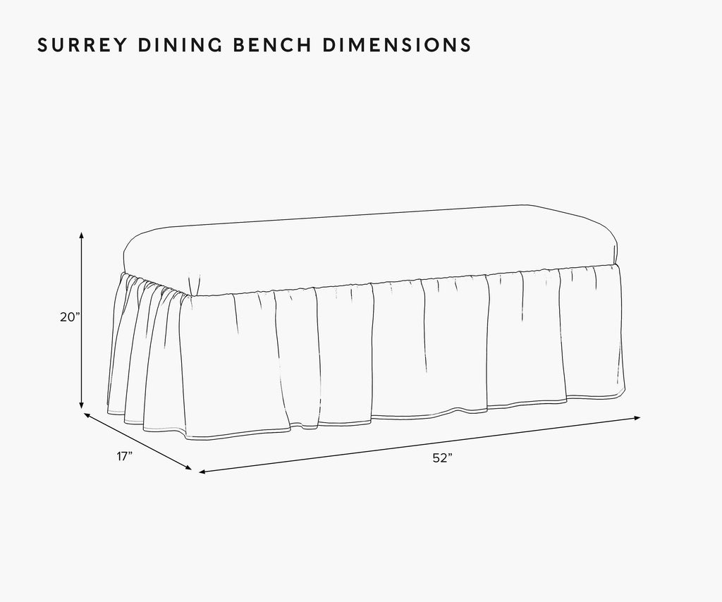 Cloverpaperco™ - Surrey Dining Bench - Climbing Vines