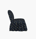 Cloverpaperco™ - Edie Slipper Chair - Ditsy Dahlia Navy