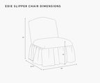 Cloverpaperco™ - Edie Slipper Chair - Pomegranate