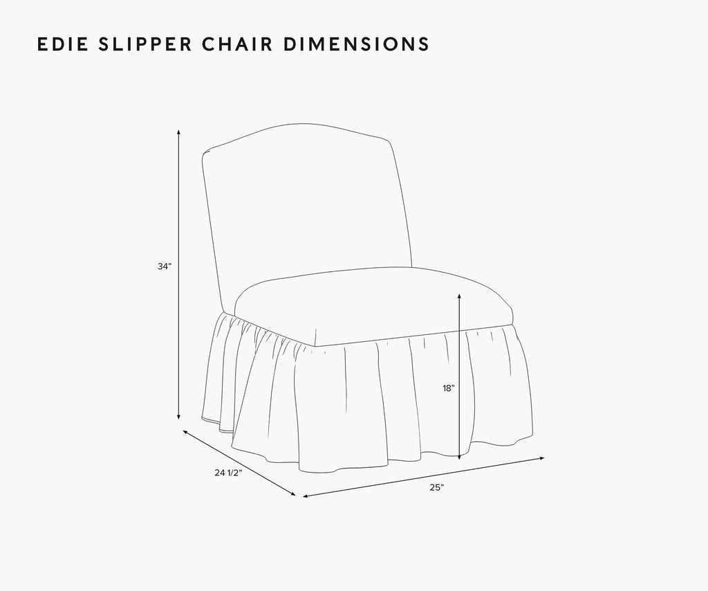 Cloverpaperco™ - Edie Slipper Chair - Strawberry Fields
