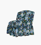 Cloverpaperco™ - Edie Slipper Chair - Garden Party Blue