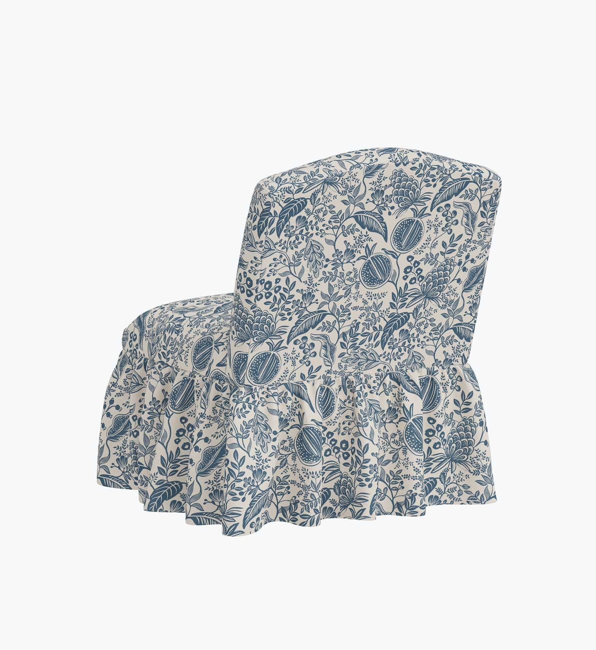 Cloverpaperco™ - Edie Slipper Chair - Pomegranate