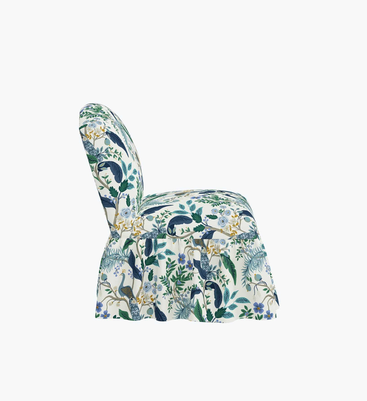 Cloverpaperco™ - Edie Slipper Chair - Peacock