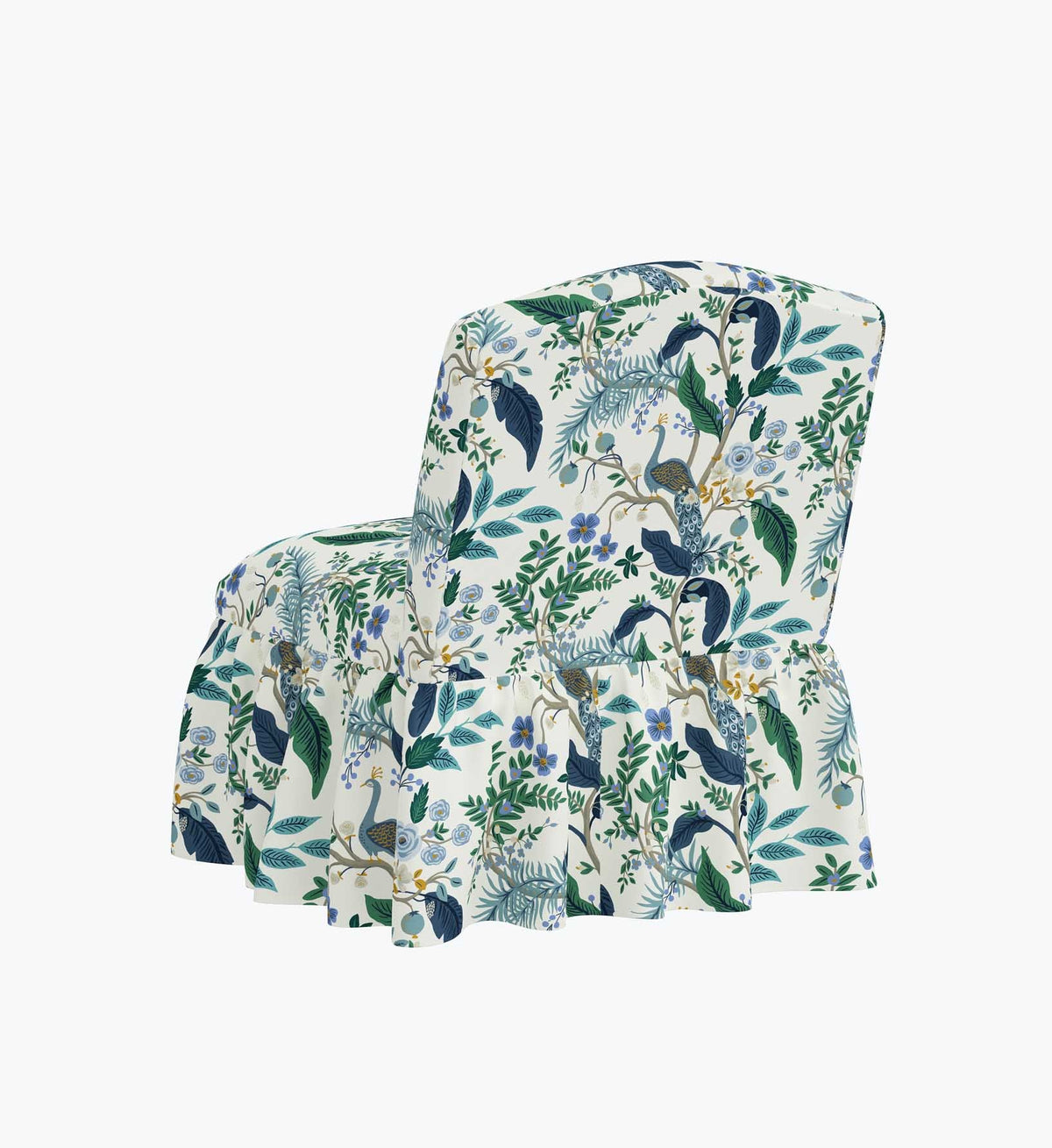 Cloverpaperco™ - Edie Slipper Chair - Peacock