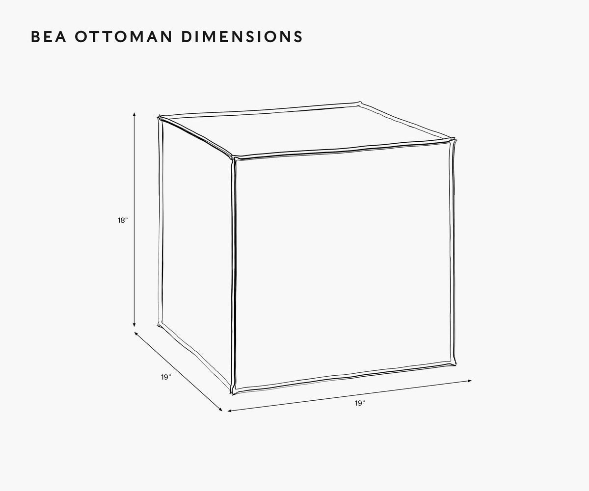 Cloverpaperco™ - Bea Ottoman - Home Sweet Home