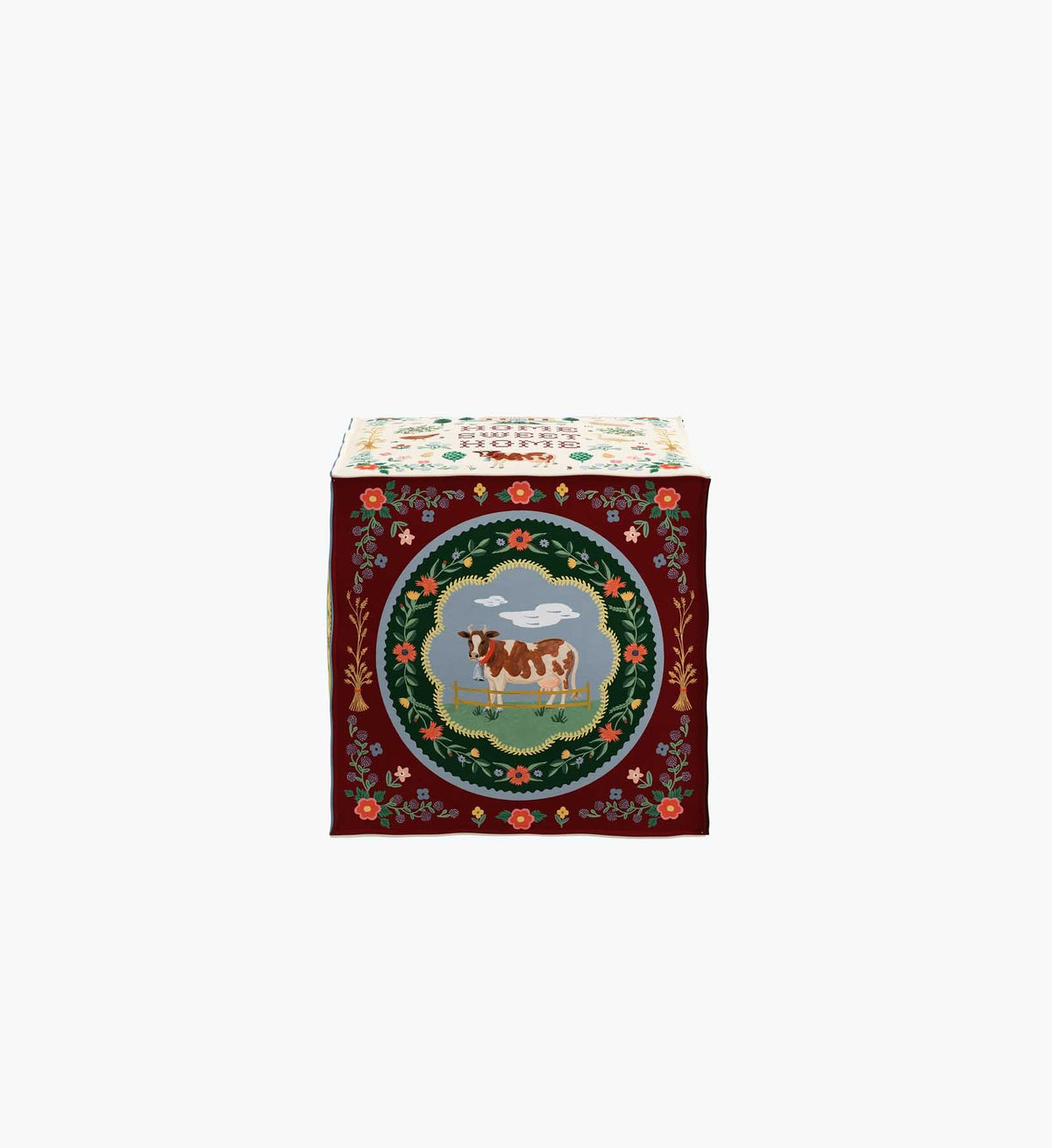 Cloverpaperco™ - Bea Ottoman - Home Sweet Home