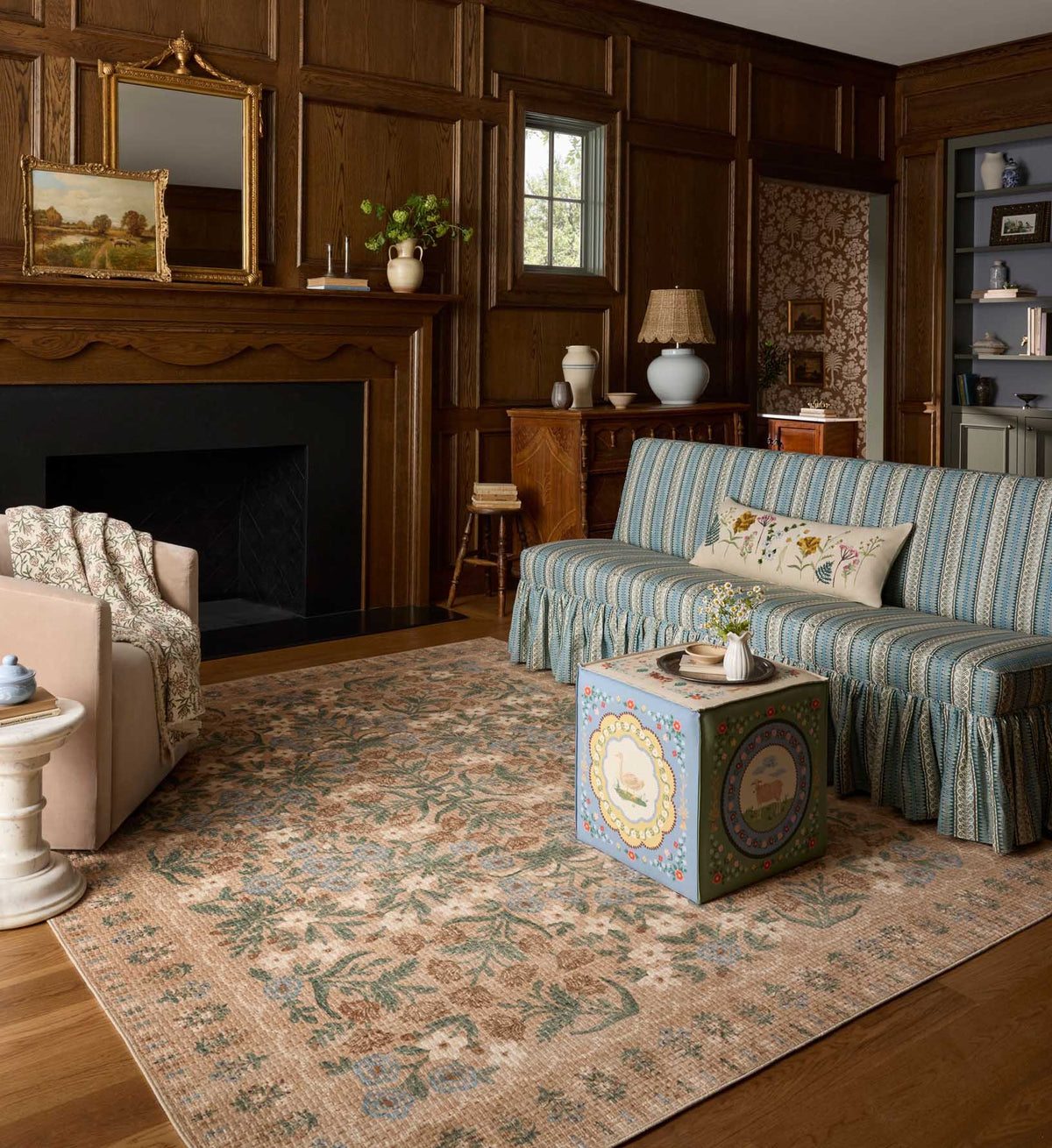 Cloverpaperco™ - Bea Ottoman - Home Sweet Home