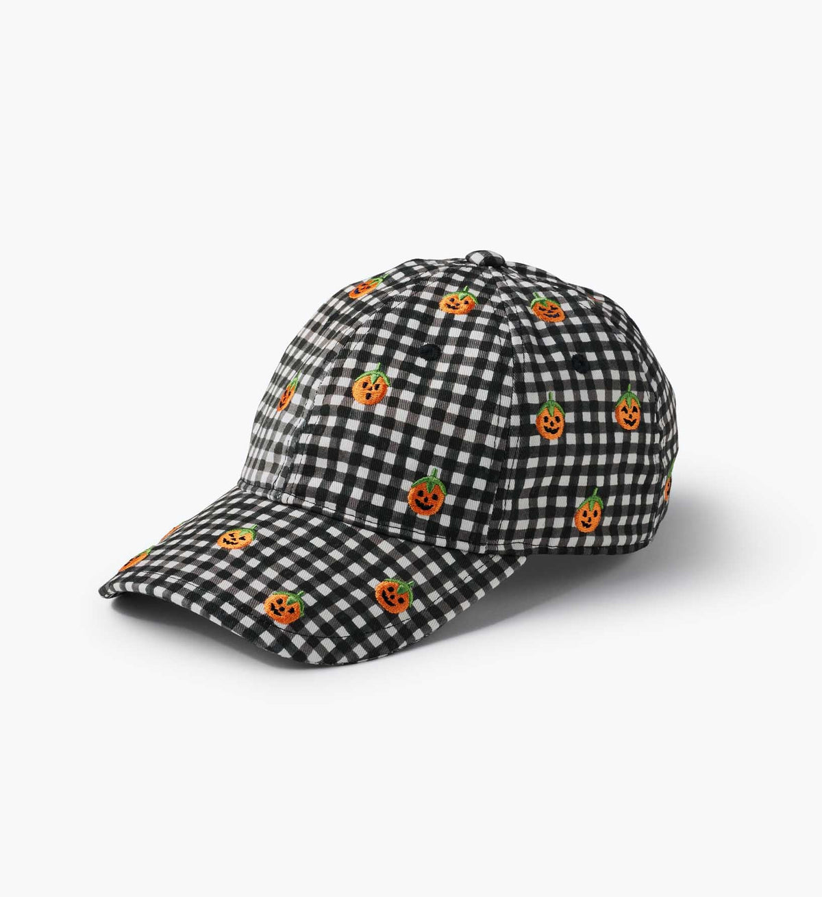 Cloverpaperco™ - Baseball Cap - Pumpkin Gingham