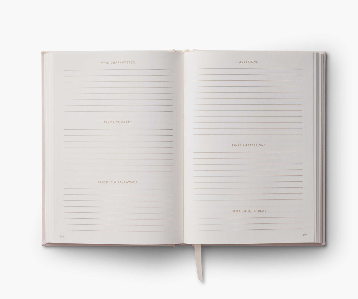 Cloverpaperco™ - Embroidered Book Journal - Book Club