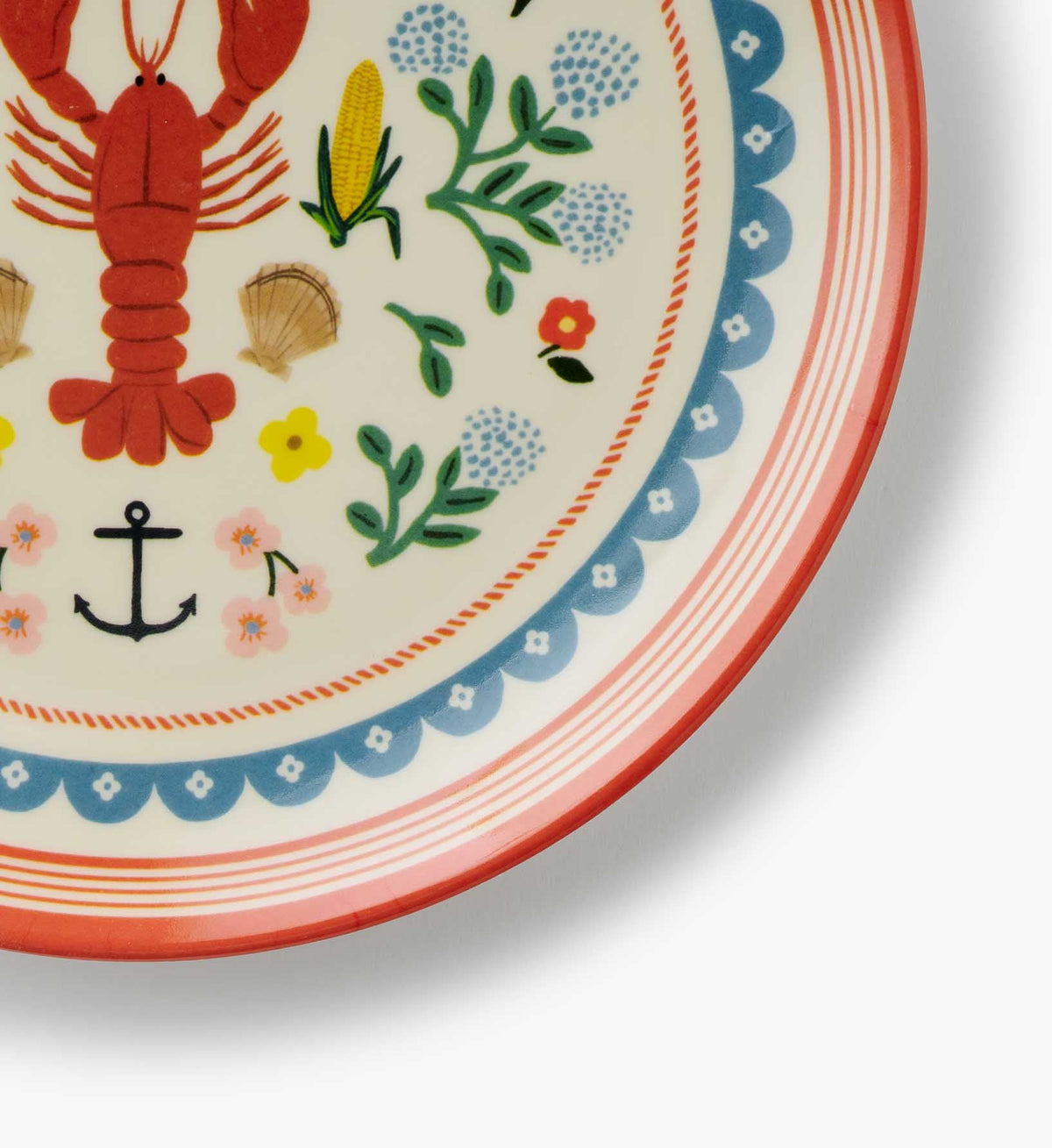 Cloverpaperco™ - Melamine Assorted Dessert Plates - Seaside