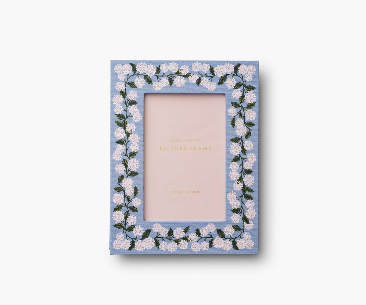 Cloverpaperco™ - Paper Wrapped Picture Frame - Hydrangea