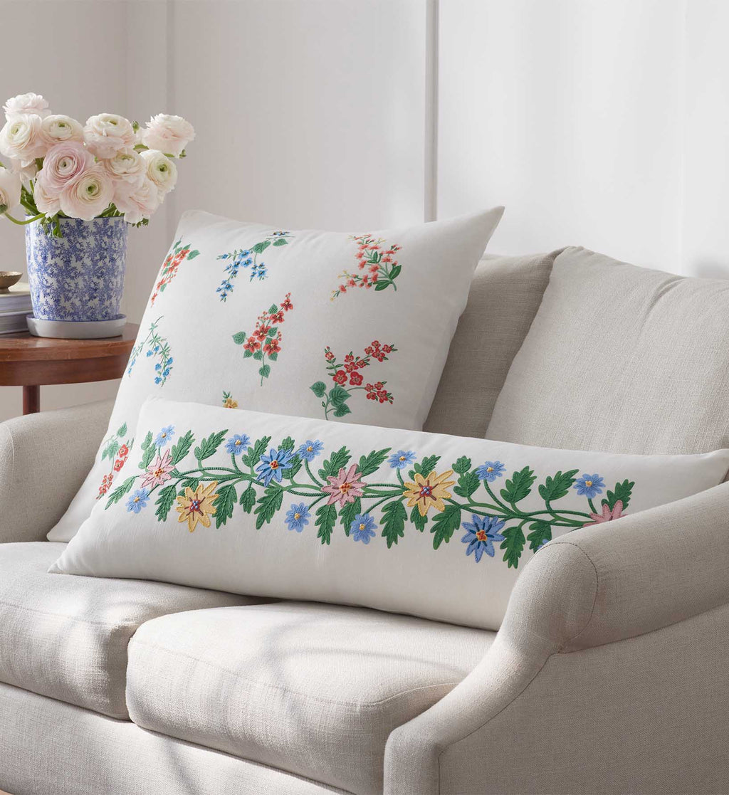 Cloverpaperco™ - Embroidered Pillow Cover - Amelia