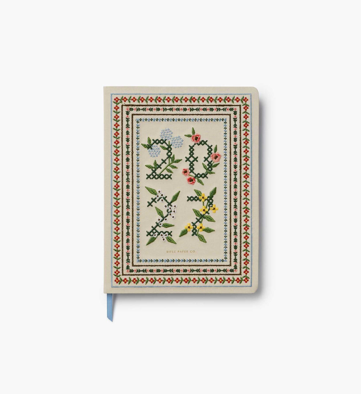 Cloverpaperco™ - 2027 12-Month Embroidered Bookbound Planner - Heritage Sampler