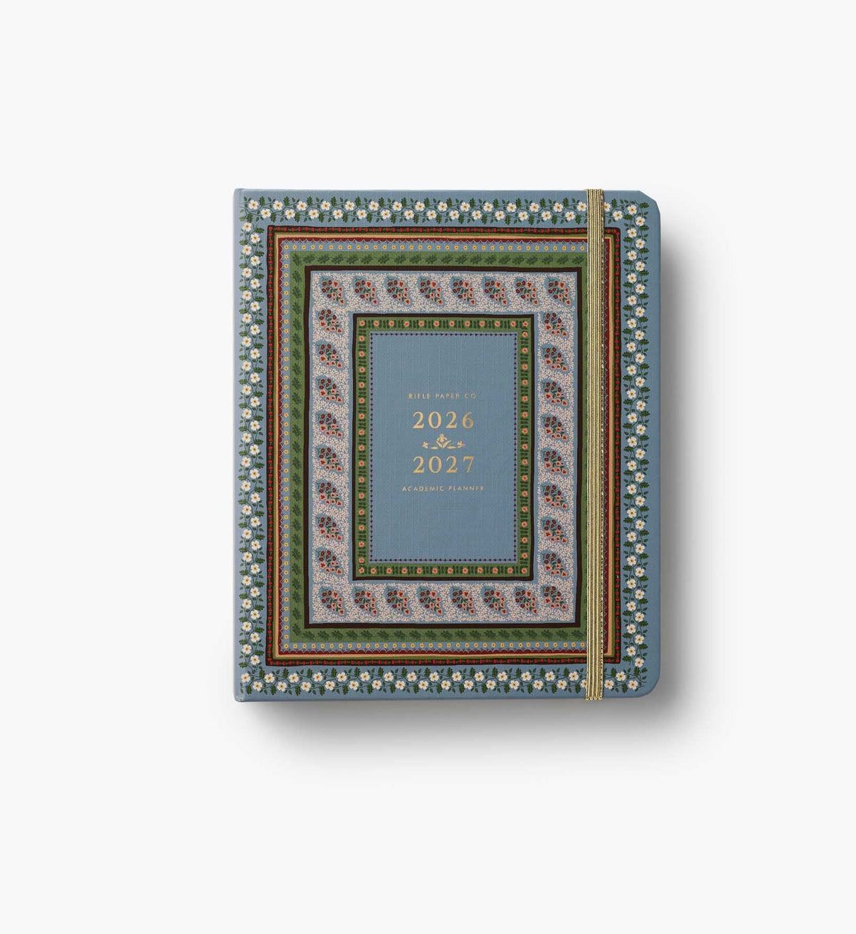 Cloverpaperco™ - 2026-2027 17-Month Academic Covered Spiral Planner - Paisley
