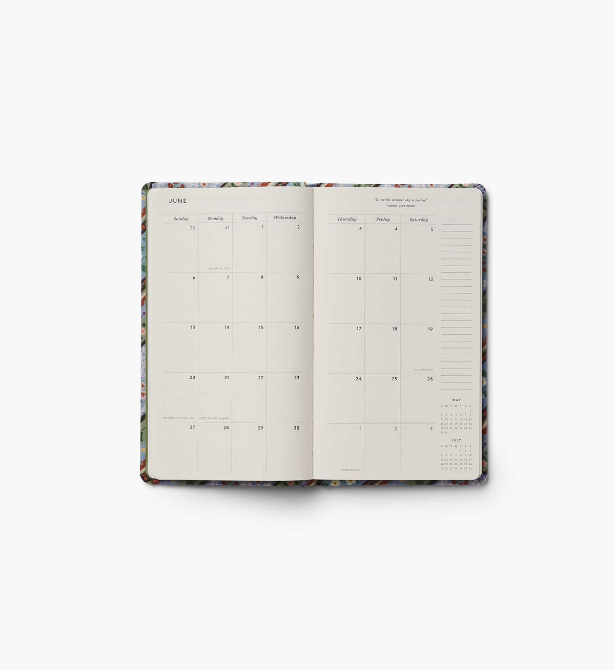 Cloverpaperco™ - 2027 12-Month Hardcover Pocket Planner - Paisley
