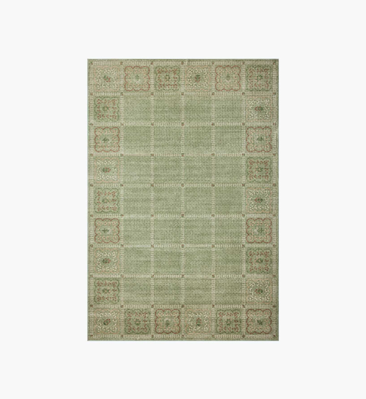 Cloverpaperco™ - Orchard Lottie Washable Rug - Green