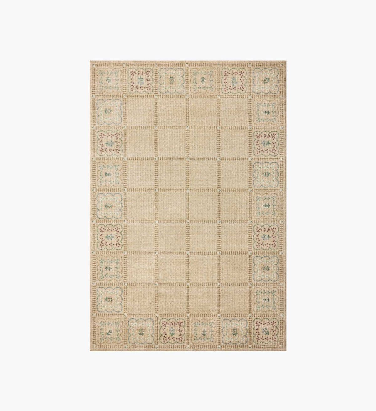 Cloverpaperco™ - Orchard Lottie Washable Rug - Natural