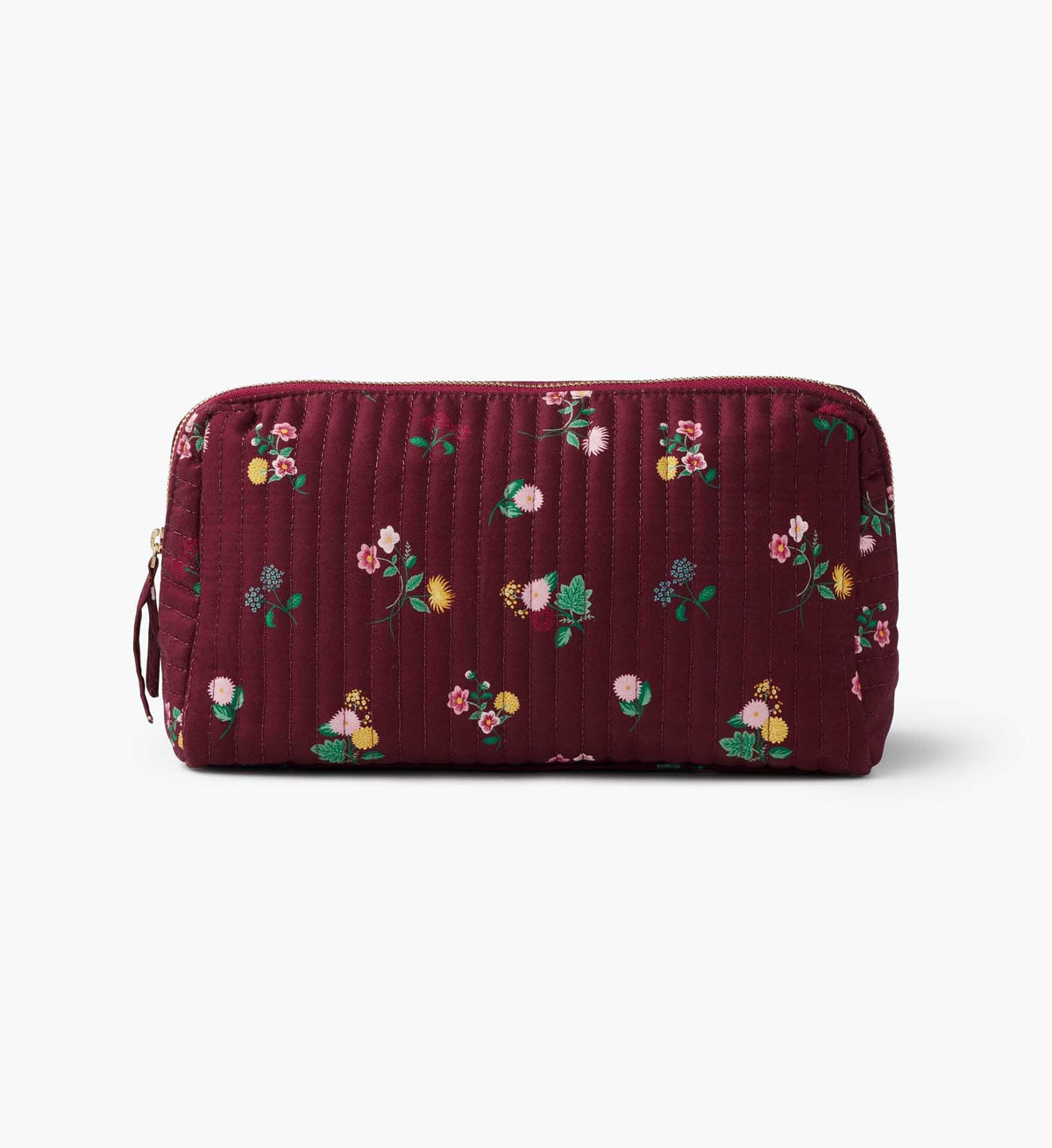 Cloverpaperco™ - Quilted Large Cosmetic Pouch - Ditsy Dahlia