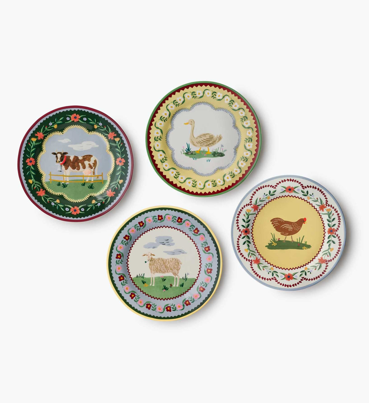 Cloverpaperco™ - Porcelain Dessert Plate Set - Home Sweet Home