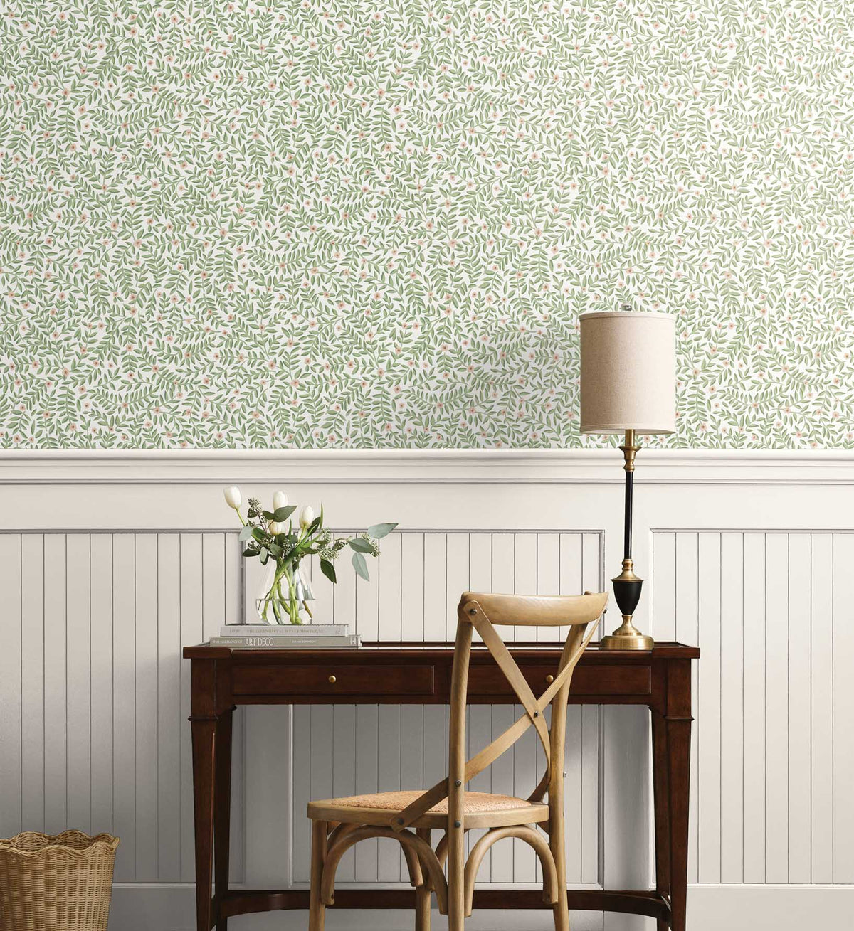Cloverpaperco™ - Elodie Peel & Stick Wallpaper - Cream
