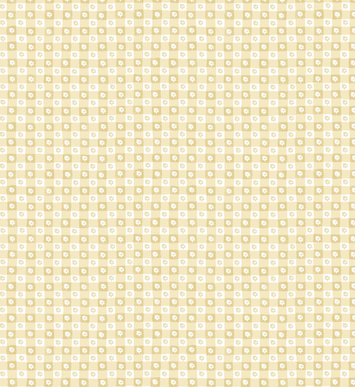 Cloverpaperco™ - Daisy Gingham Peel & Stick Wallpaper - Gold