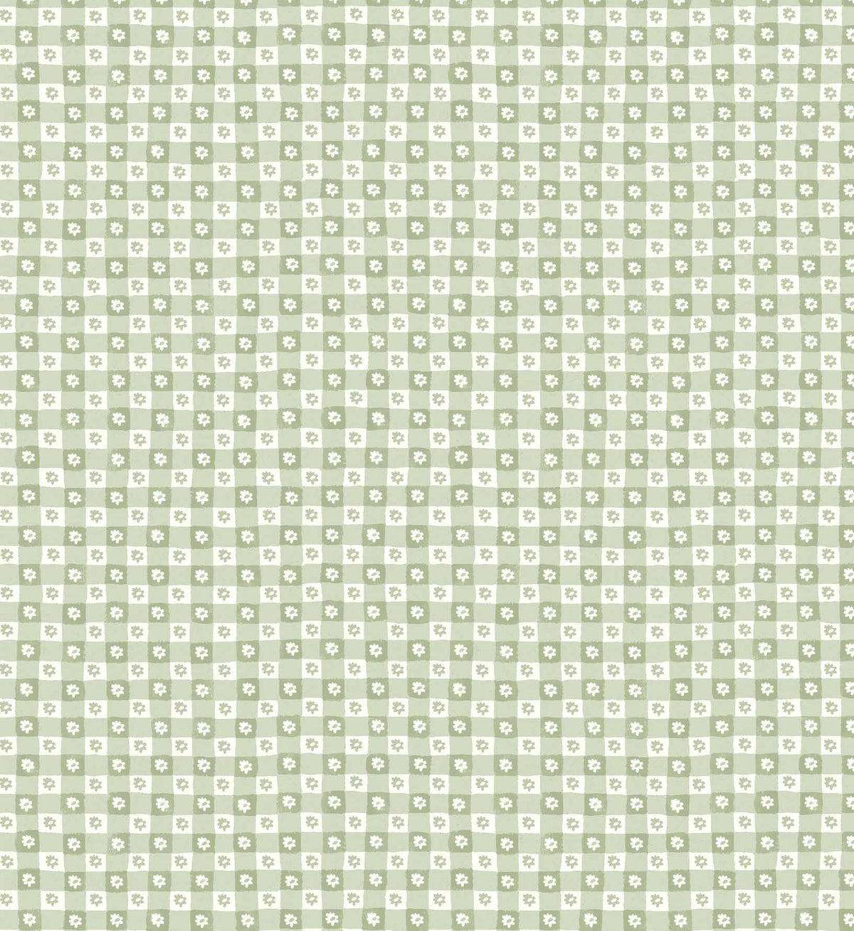 Cloverpaperco™ - Daisy Gingham Peel & Stick Wallpaper - Green