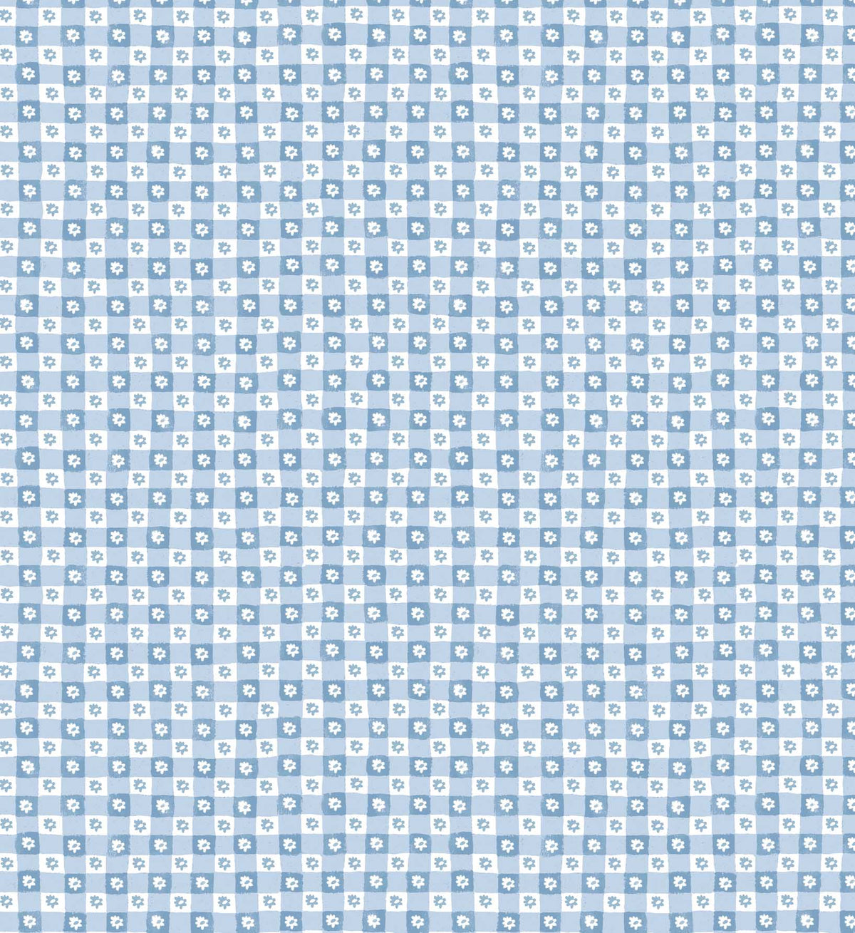 Cloverpaperco™ - Daisy Gingham Peel & Stick Wallpaper - Blue