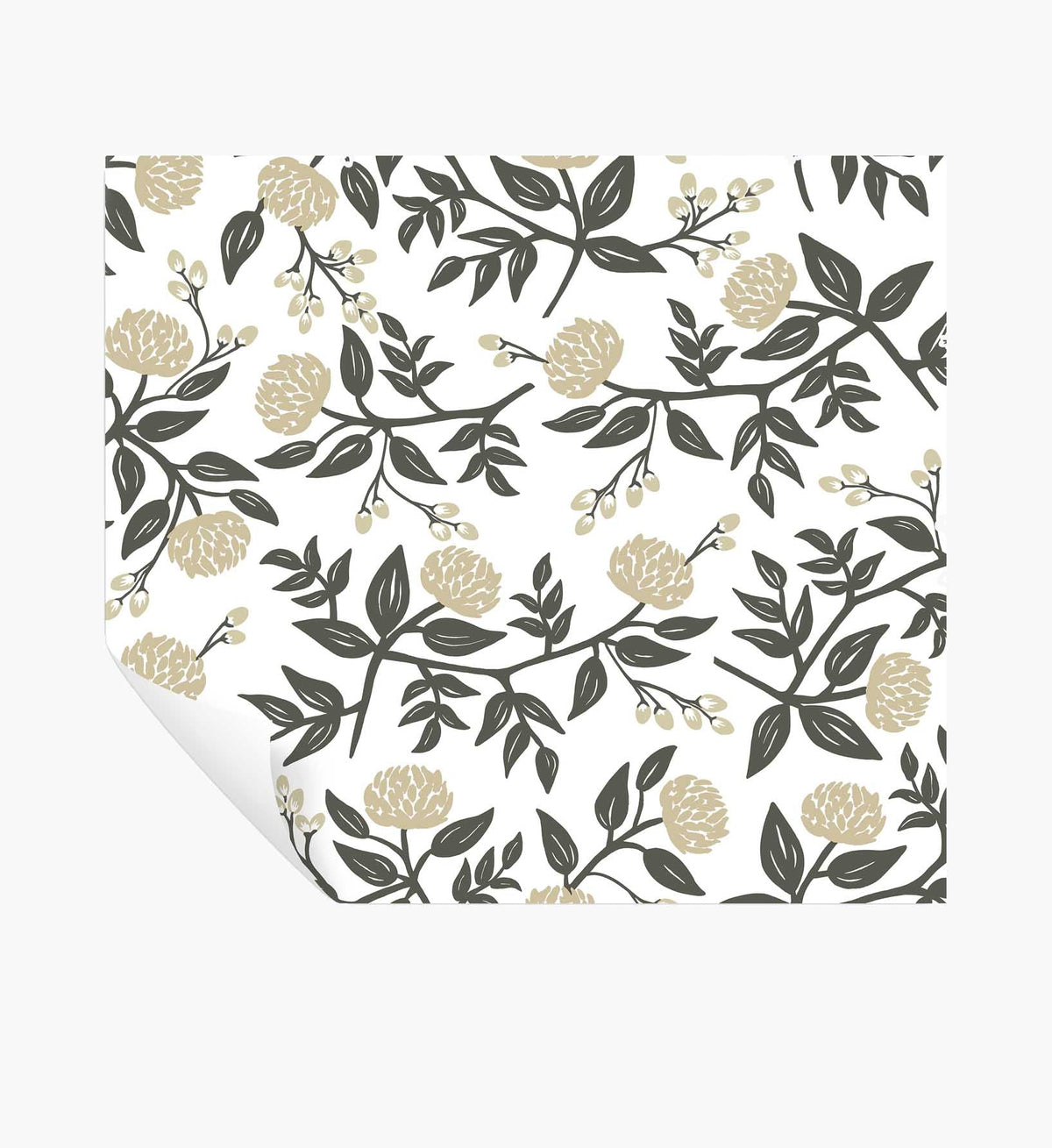 Cloverpaperco™ - Peonies Peel & Stick Wallpaper - White