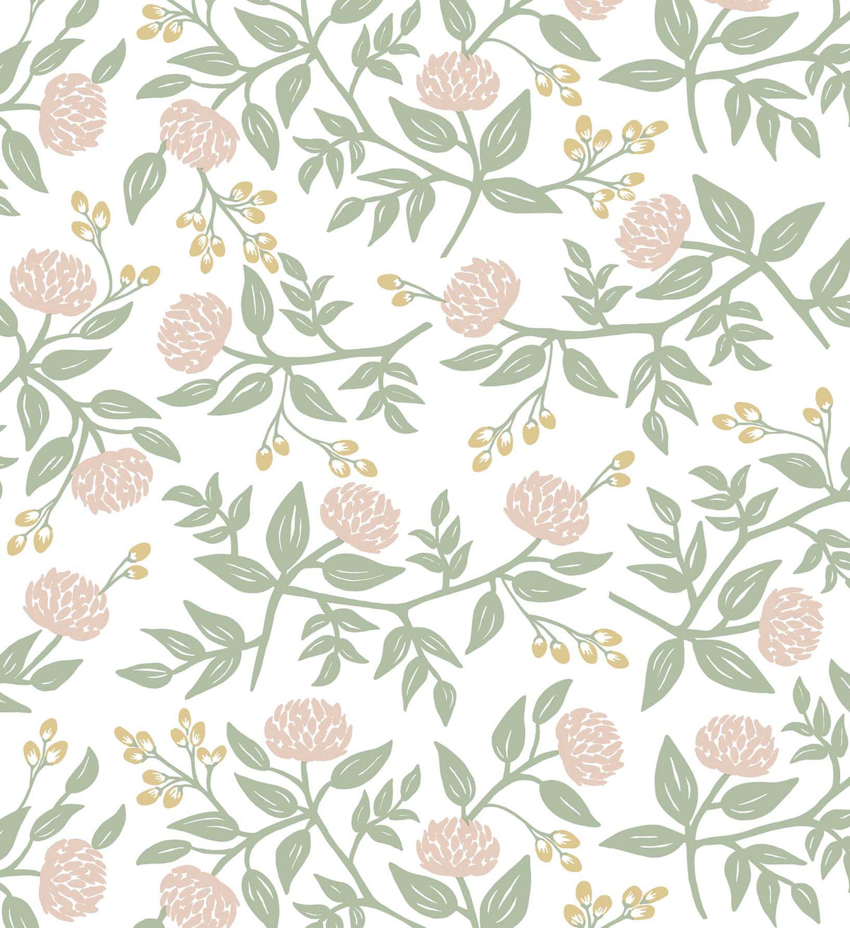 Cloverpaperco™ - Peonies Peel & Stick Wallpaper - Blush