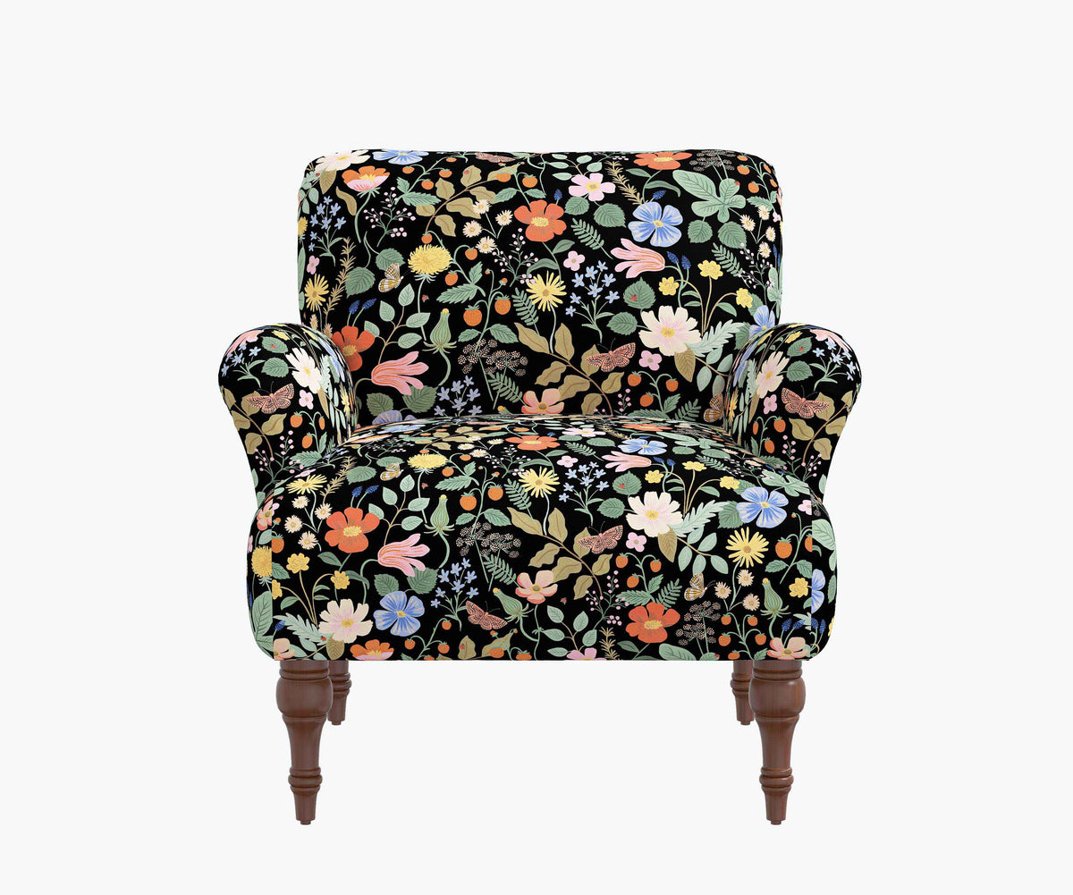 Cloverpaperco™ - Bristol Armchair - Strawberry Fields