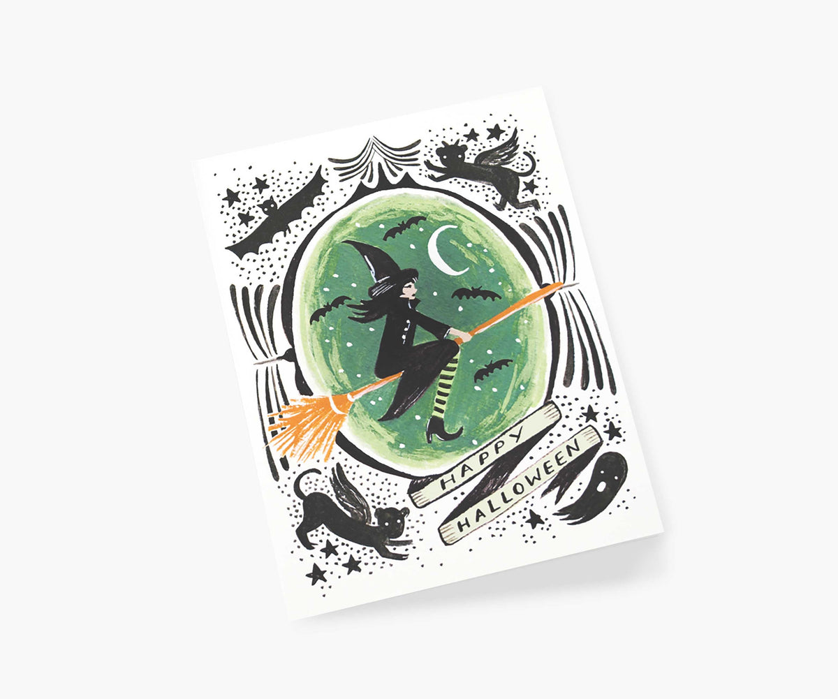 Cloverpaperco™ - Witch of the West Halloween Card - Single Card