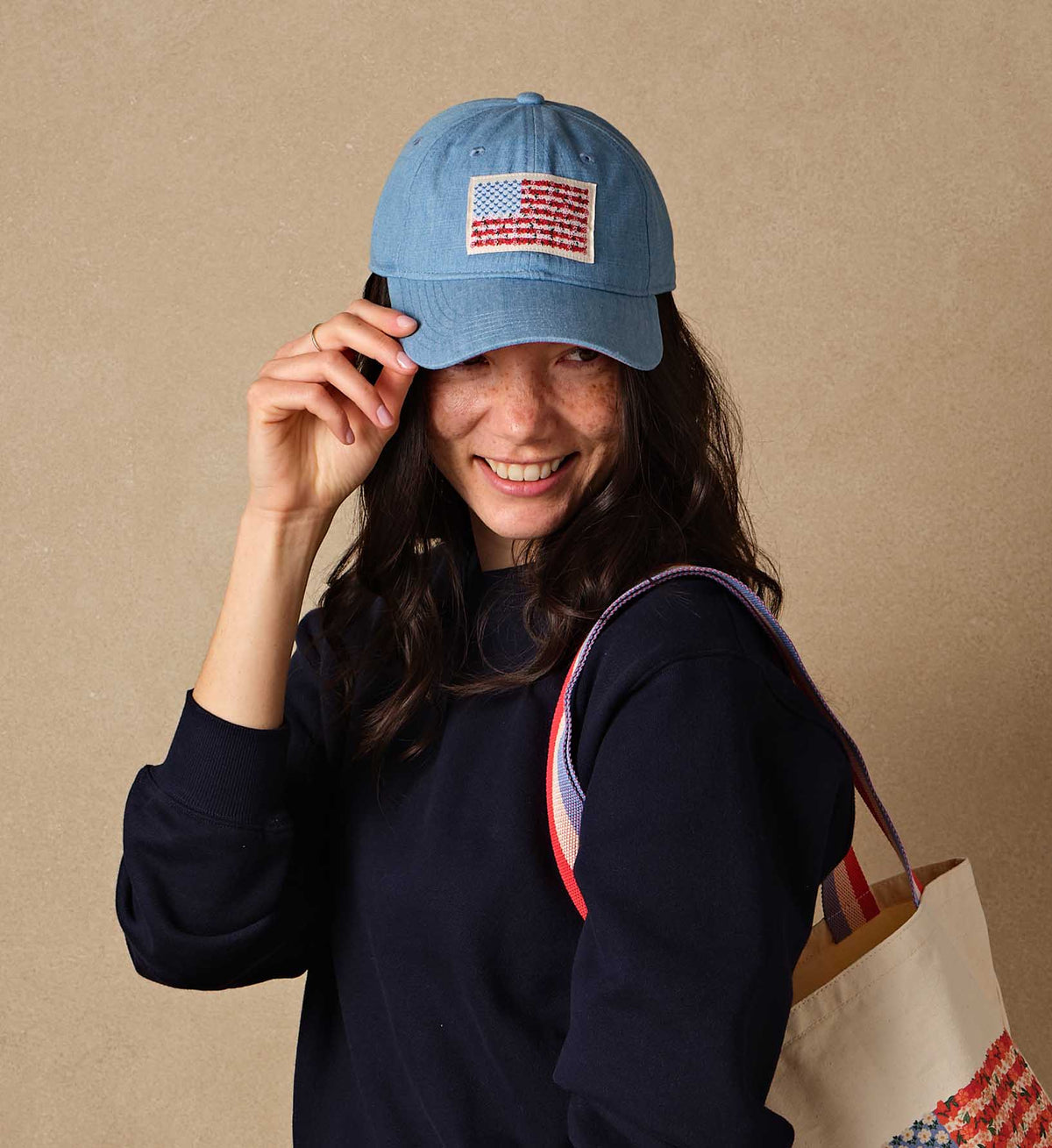Cloverpaperco™ - Baseball Cap - Americana Denim
